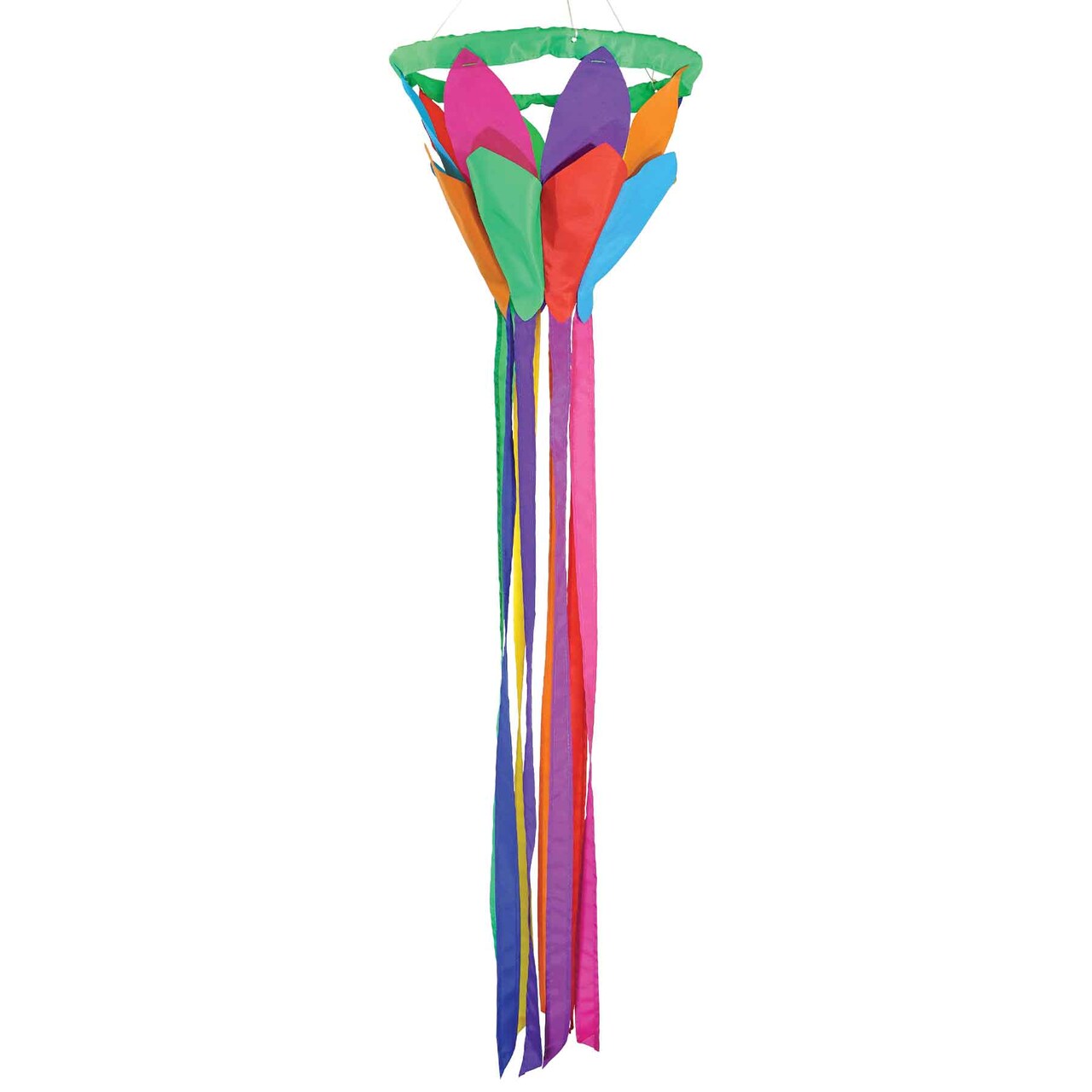 In the Breeze Kaleidoscope 38" Lotus Flower Windsock, Outdoor Floral Decoration, 5199